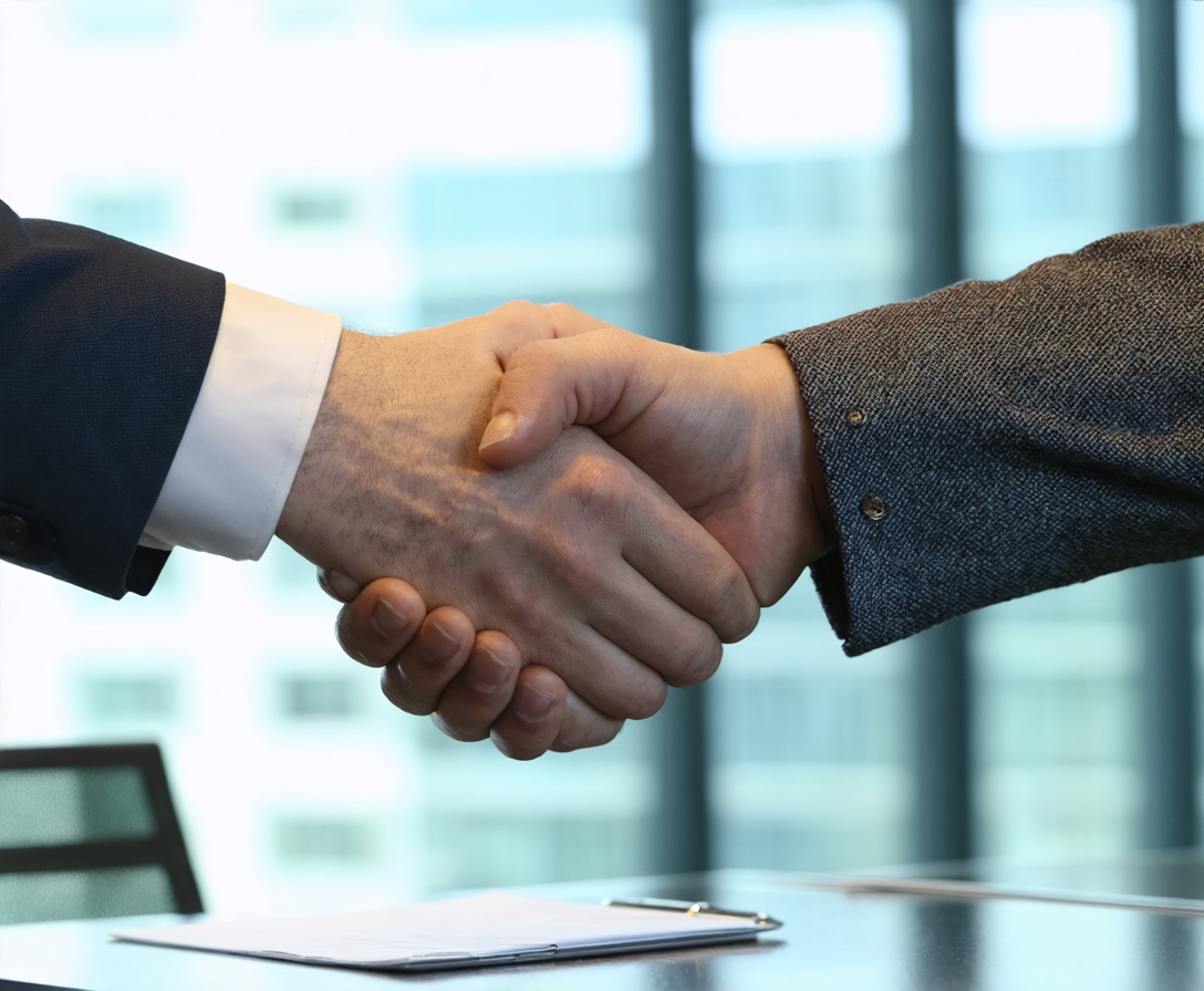 Рукопожатие партнеров