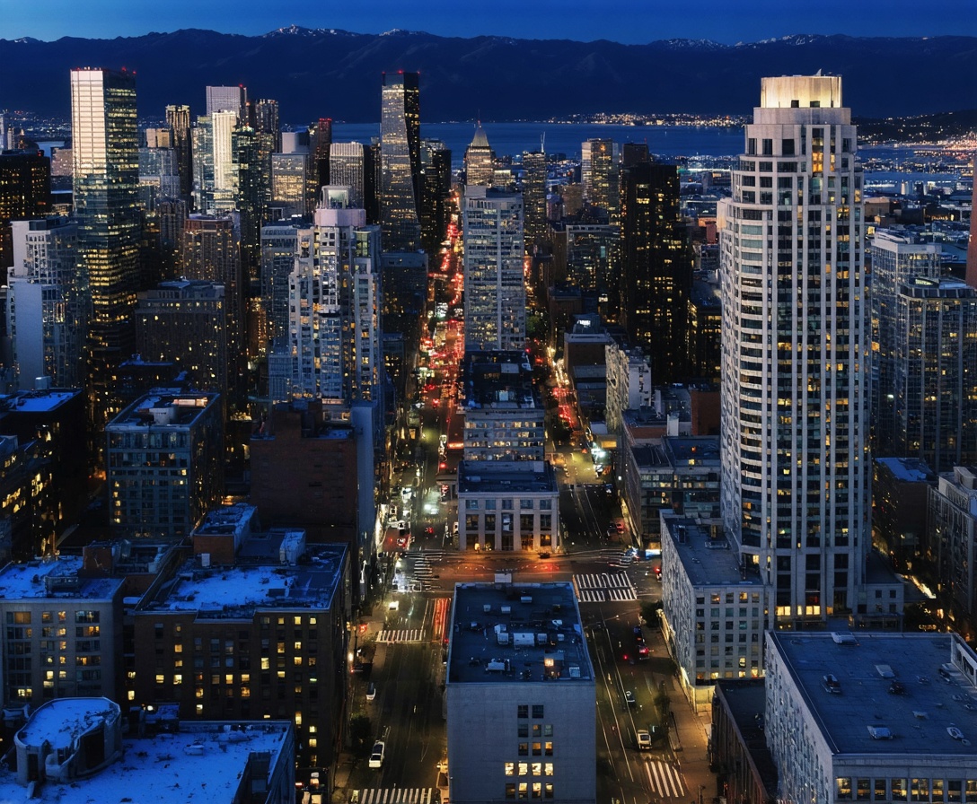 Вид на финансовый квартал Сан-Франциско